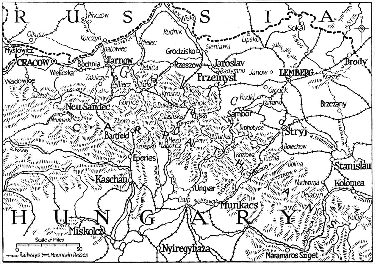 Galicien og Karpaterne, 1915 af Unbekannt