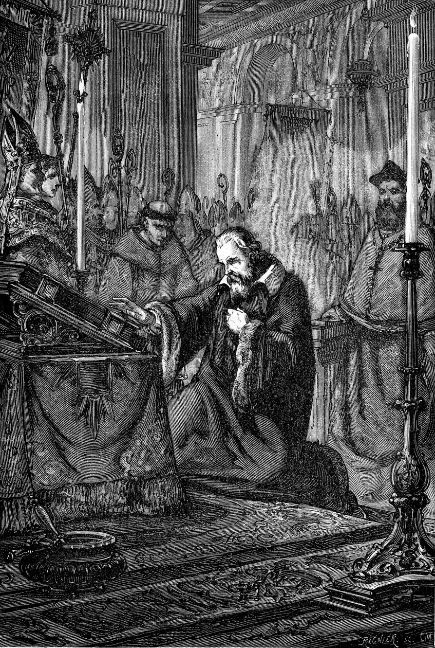 Galileo Galilei, italiensk astronom og matematiker tilbagekaldende, 1633 1880 af Unbekannt