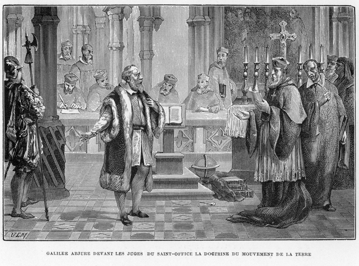 Galileo over for inkvisitionen, Rom, 1633 1870 af Unbekannt