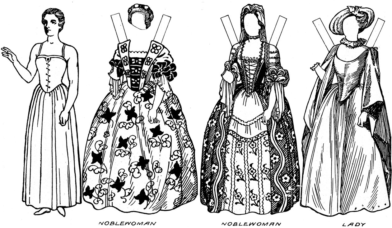 Gallery of Historic Costume: What People Wear in Early Georgian Days, c1934 af Unbekannt