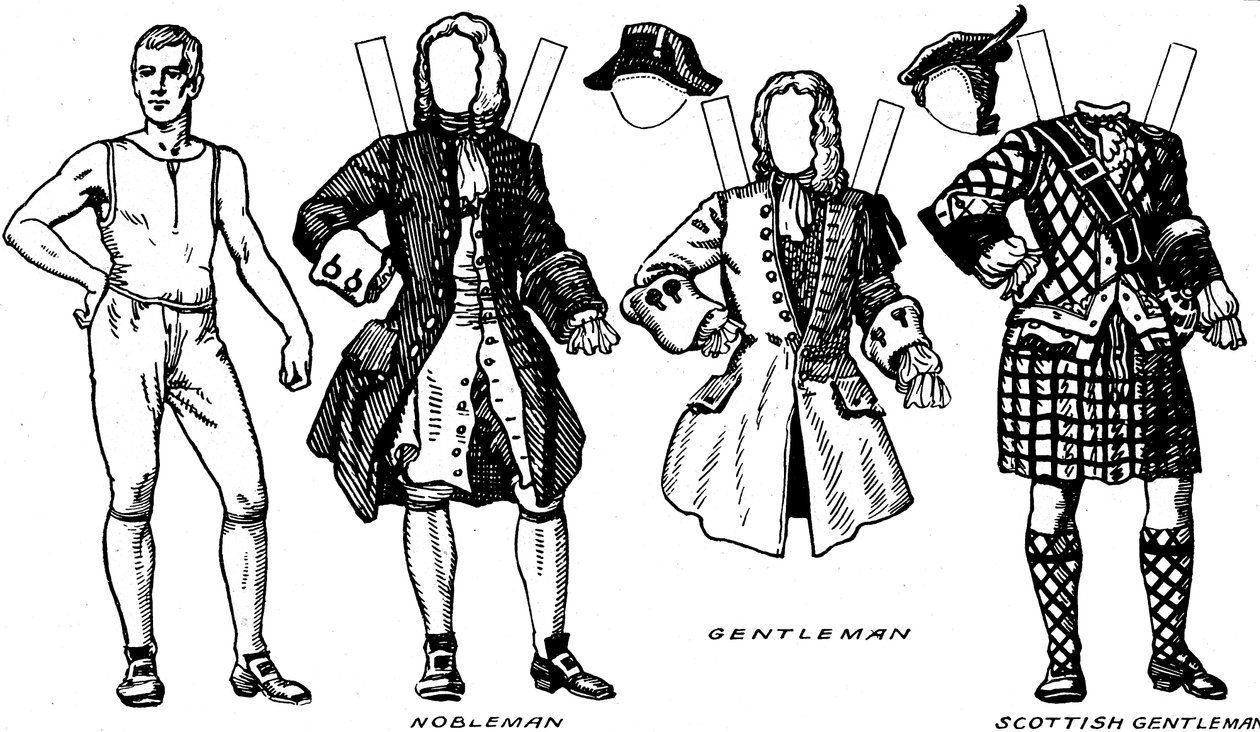 Gallery of Historic Costume: What People Wear in Early Georgian Days, c1934 af Unbekannt