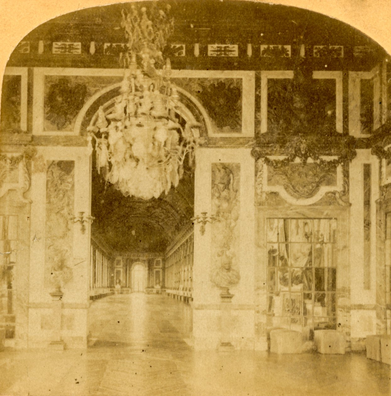 Gallery of Mirrors, Versailles, Frankrig, slutningen af det 19. århundrede. af Unbekannt