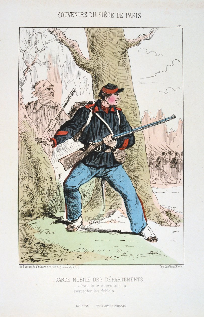 Mobile Guard of the Departments, Belejring af Paris, 1870-1871 af Unbekannt