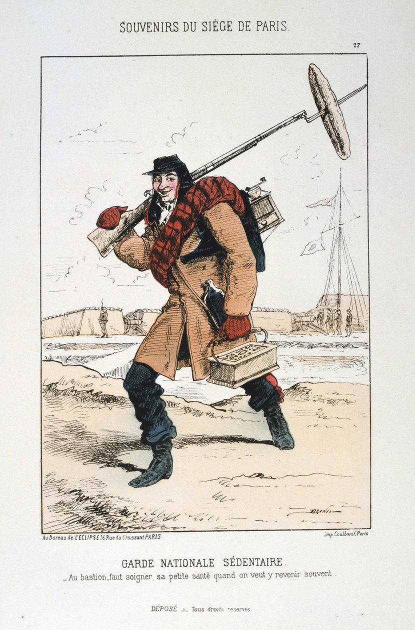 Guard National Sedentary, Belejring af Paris, 1870-1871. af Unbekannt