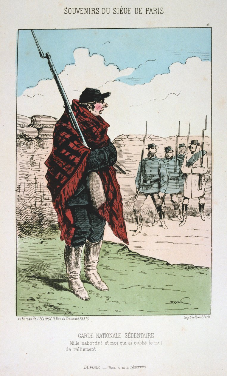 Guard National Sedentaire, Belejring af Paris, 1870-1871 af Unbekannt