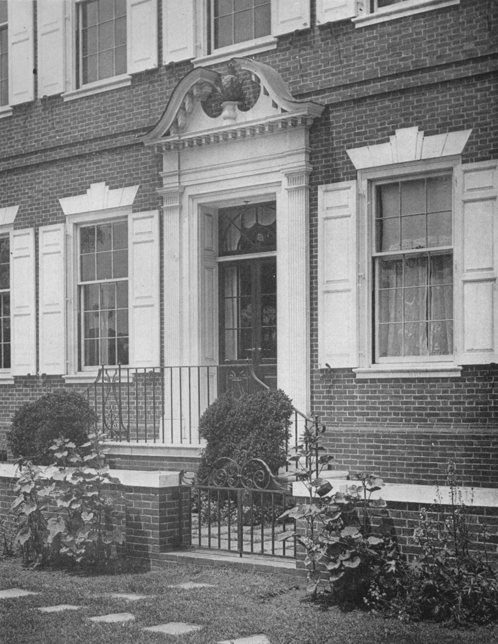 Haveindgang til Miss Anne Morgans hus, New York City, 1924 af Unbekannt
