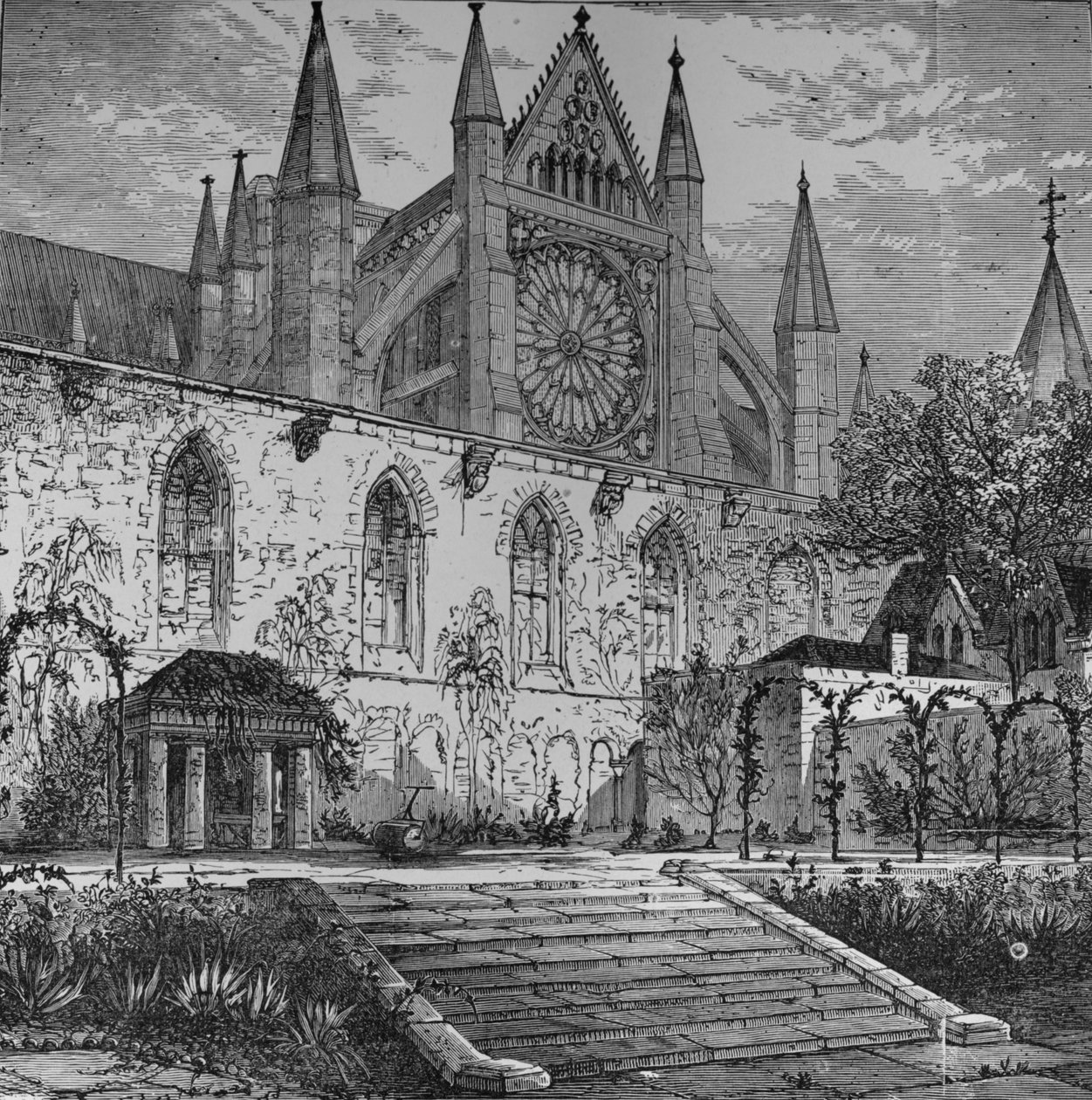 Garden of Ashburnham House, 1890 af Unbekannt