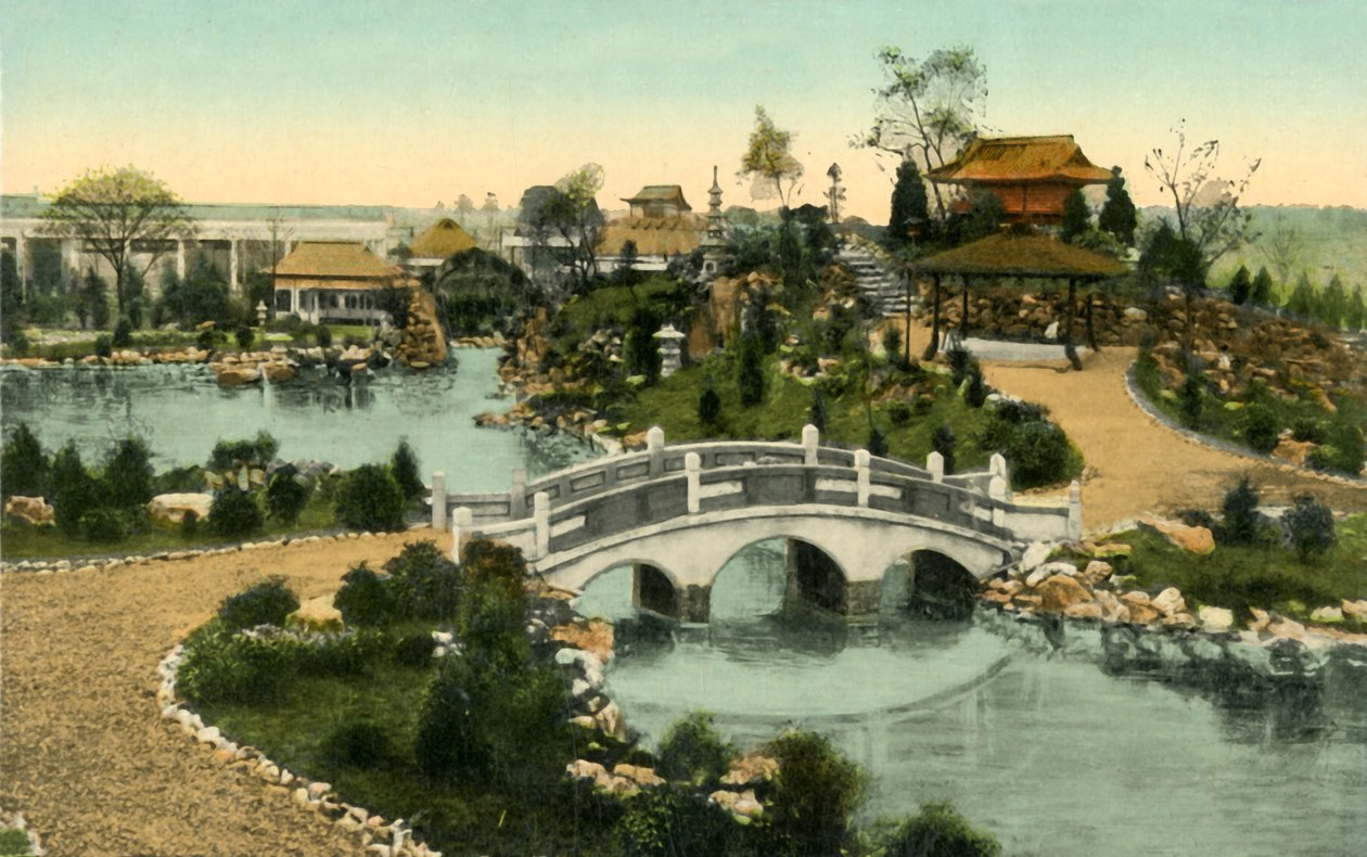 Garden of the Floating Isle, Coronation Exhibition, London, 1911. af Unbekannt