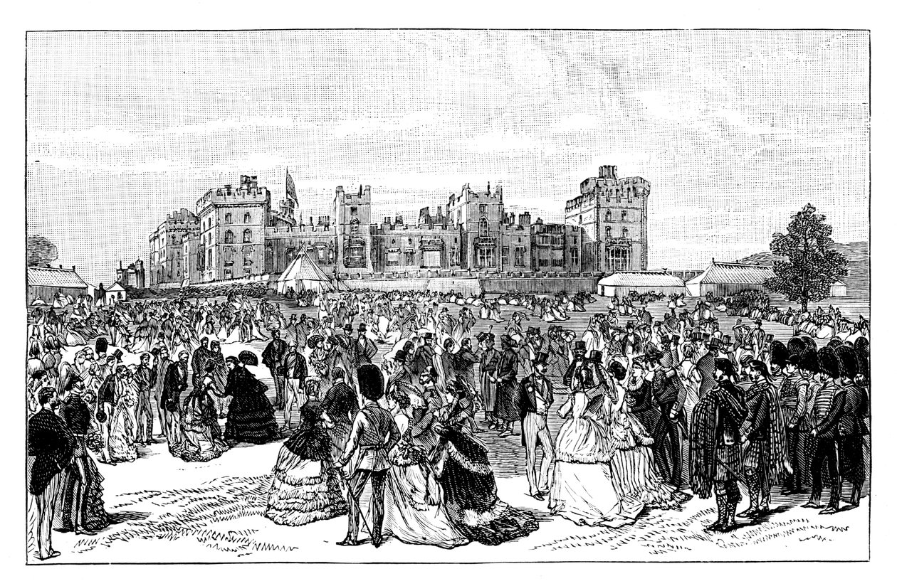 Havefest på Windsor Castle, 1800-tallet af Unbekannt