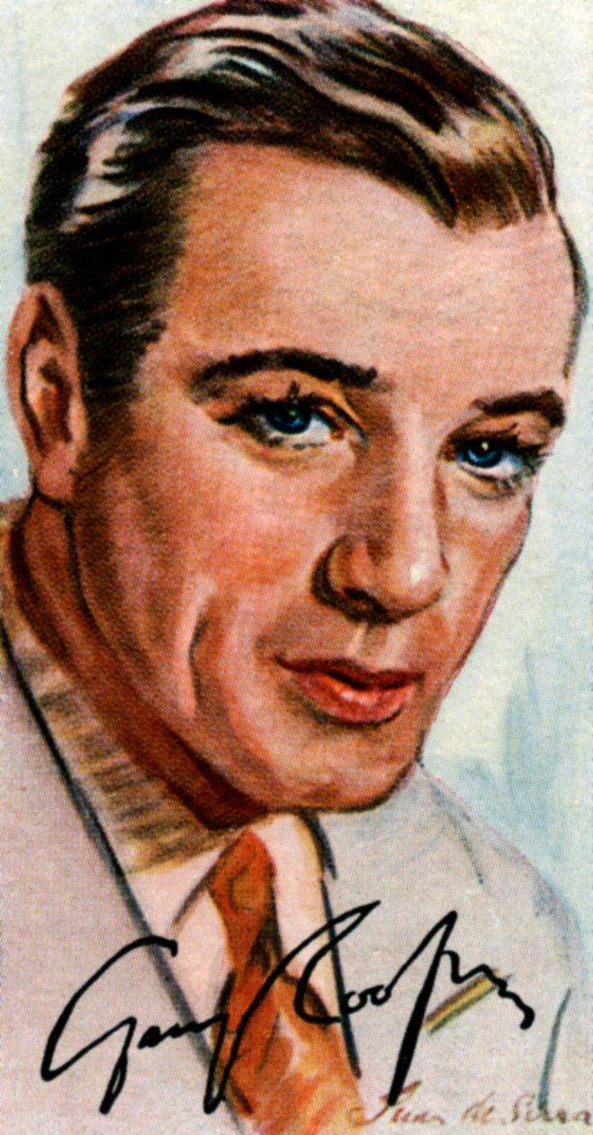 Gary Cooper, 1901-1961, amerikansk filmskuespiller af britisk arv, 20. århundrede af Unbekannt