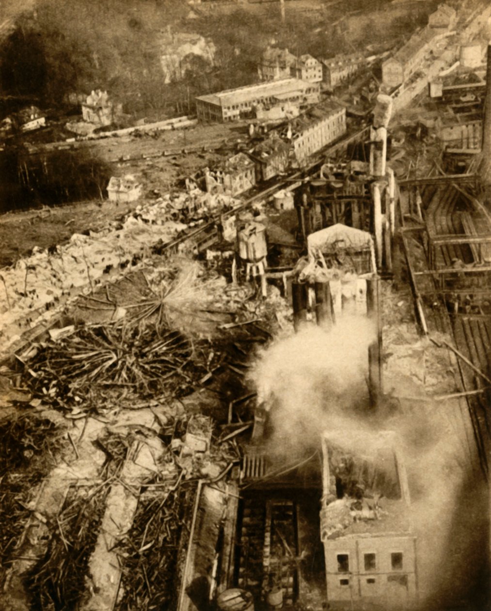 Gaseksplosion ved Neunkirchen, Saarland, Tyskland, februar 1933. af Unbekannt