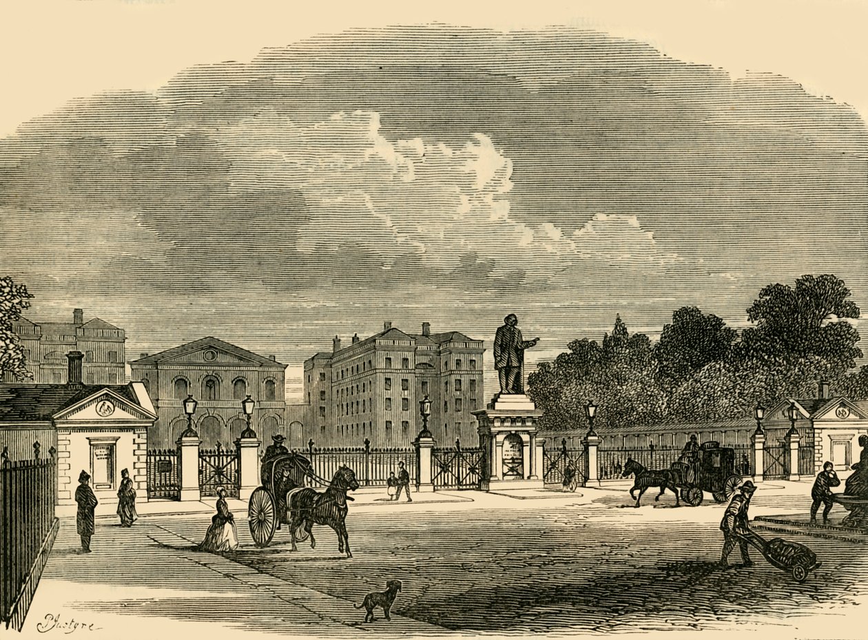 Gateway of the Foundling Hospital, c1876. af Unbekannt