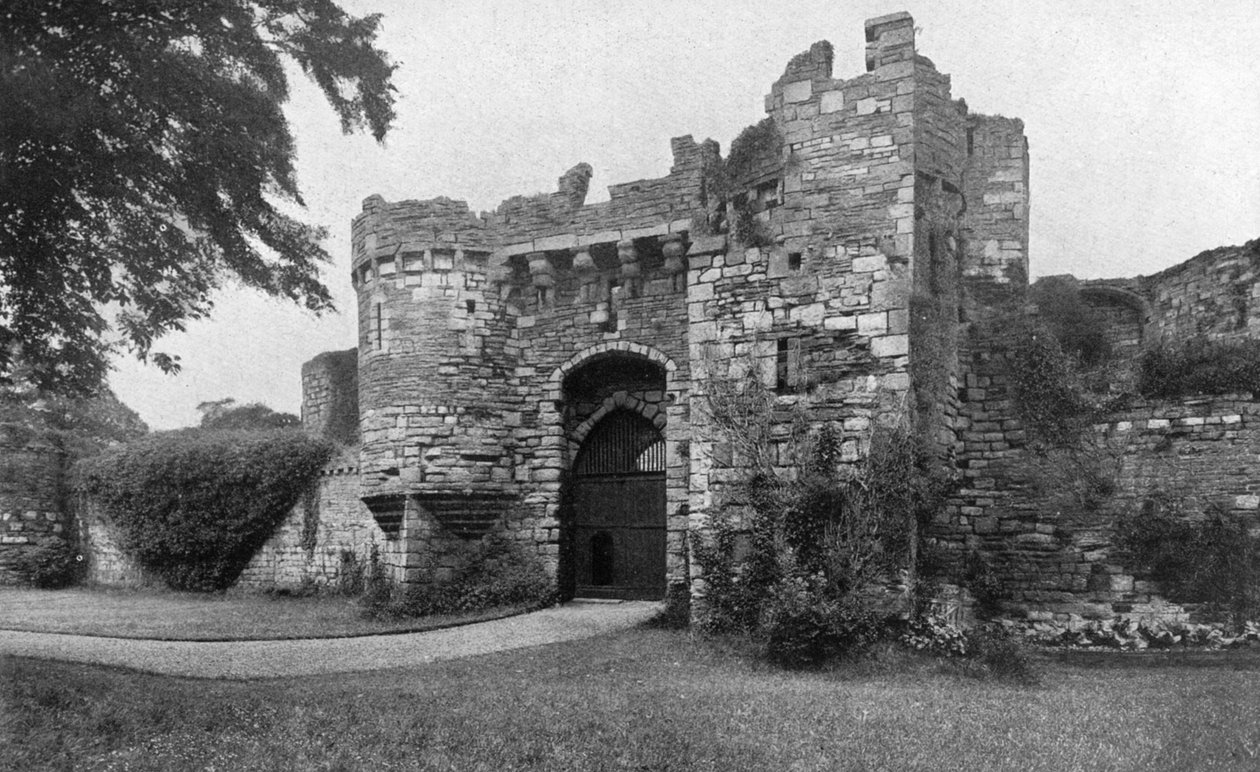 Porten til Beaumaris Castle, Anglesey, Wales, 1924-1926 af Unbekannt