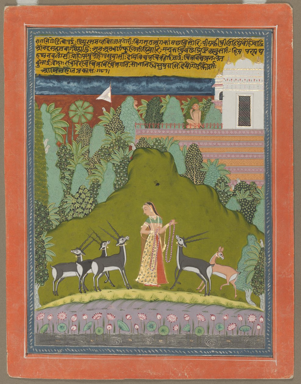 Gaudi Ragini, ca. 1700-1725. af Unbekannt