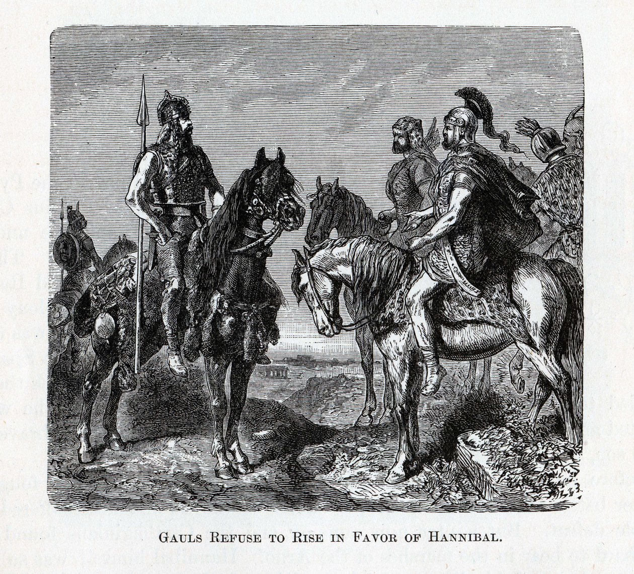 Gallerne nægter at rejse sig til fordel for Hannibal, 1882 af Unbekannt