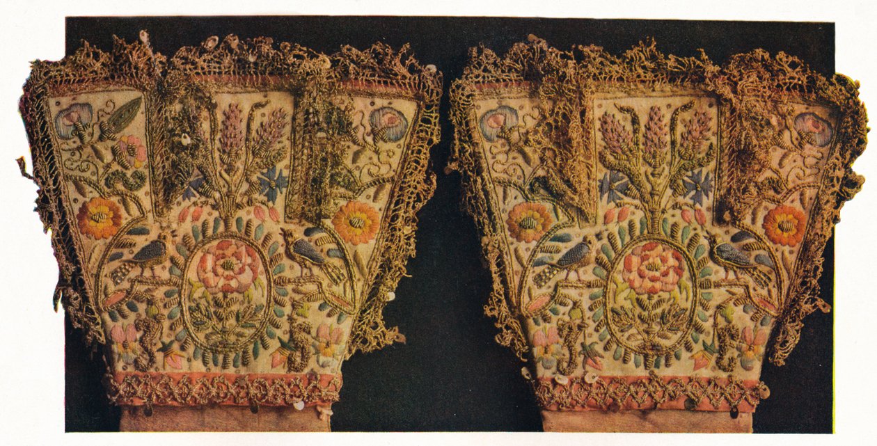 Handsker af et par handsker, menes at have tilhørt prins Rupert, c1600-tallet af Unbekannt