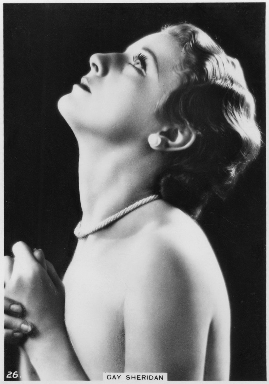 Gay Sheridan, amerikansk filmskuespillerinde, c1938 af Unbekannt