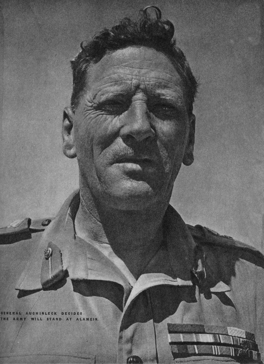 General Auchinleck besluttede, at hæren vil stå ved Alamein, 1942 1944 af Unbekannt