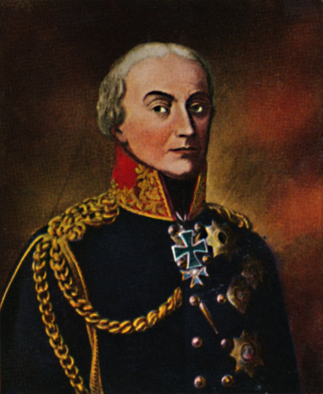 General Bülow von Dennewitz 1755-1816. - Maleri af Gebauer, 1934. af Unbekannt