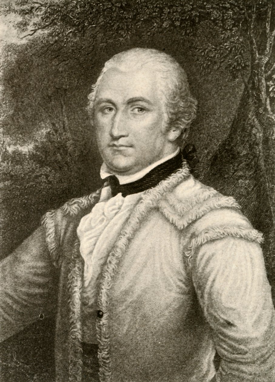 General Daniel Morgan i en bukskindsfrakke fra Virginia Rangers, c1780, 1937. af Unbekannt
