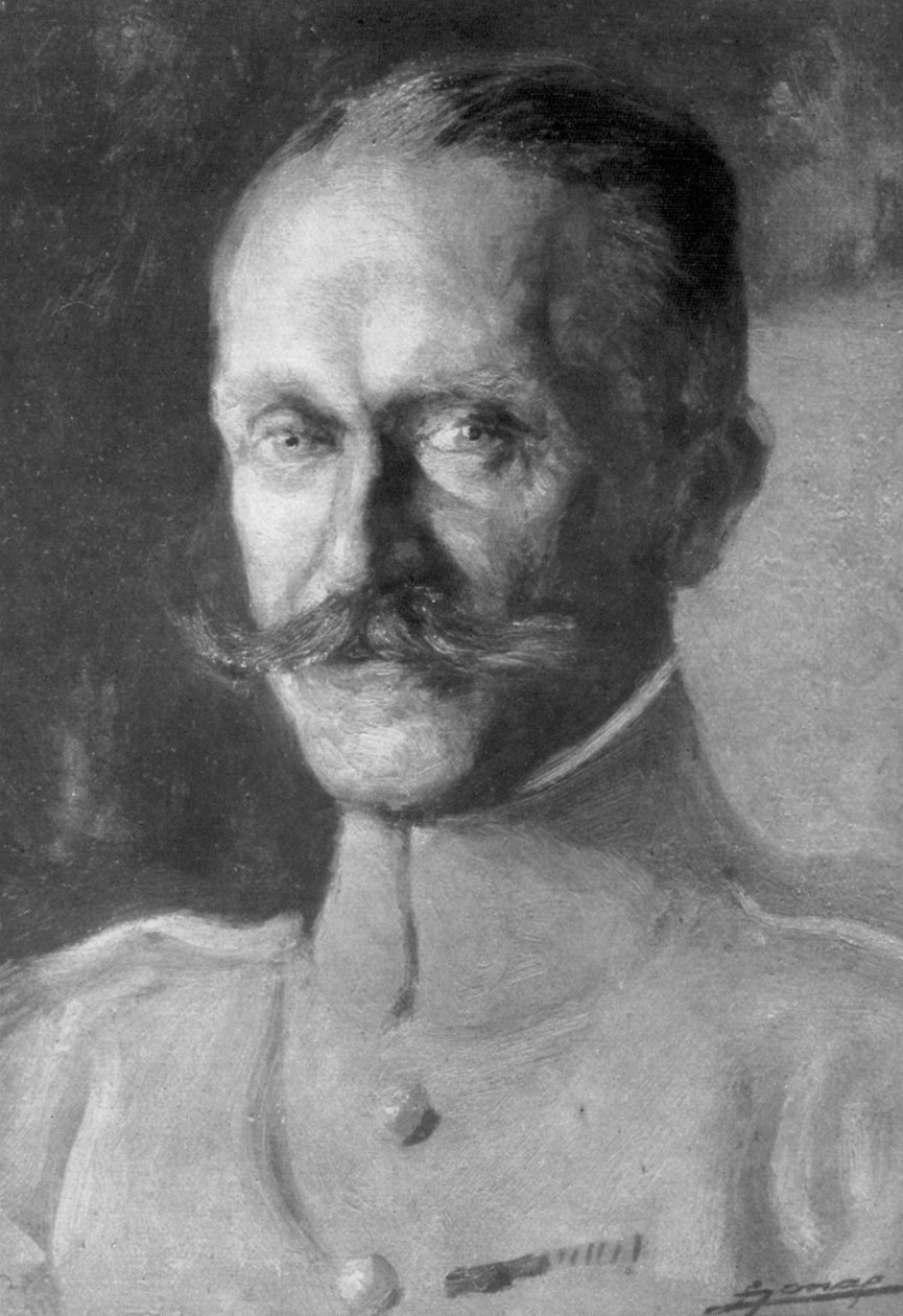 General Duval, chef for det franske luftvåben, 1918 af Unbekannt