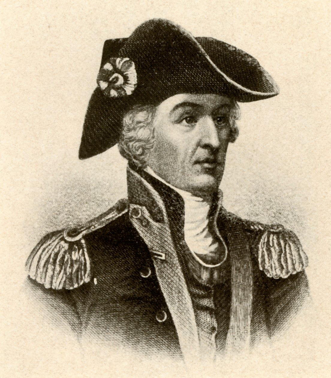 General Francis Marion, i frakke med høj krave og vest, c1770, 1937. af Unbekannt