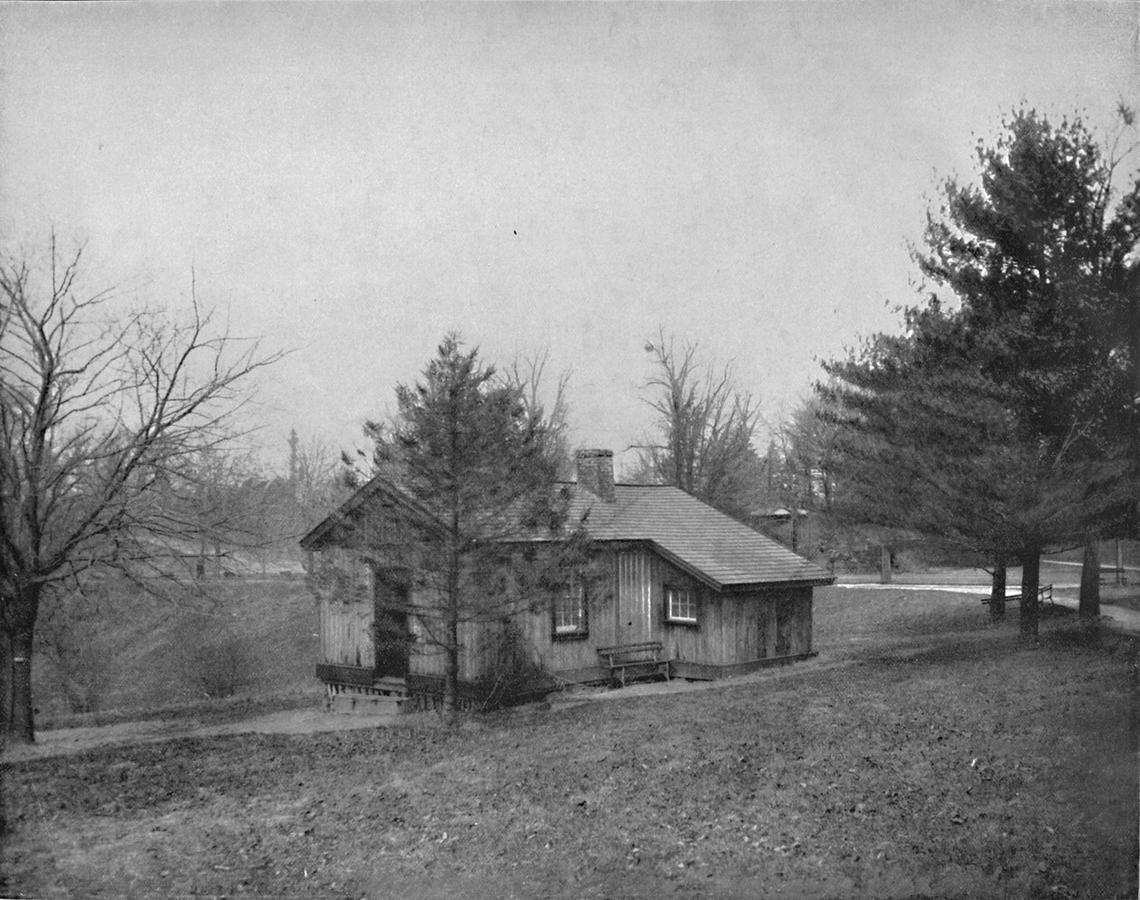 General Grants Log Cabin, Fairmount Park, Philadelphia, c1897. af Unbekannt