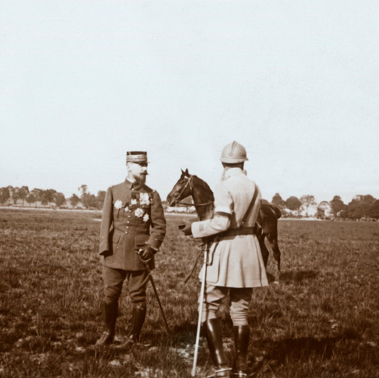 General Henri Gouraud, Chalons, Marne, Nordfrankrig, c1914-c1918. af Unbekannt