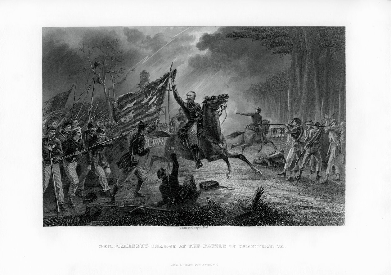General Kearnys Charge, Slaget ved Chantilly, Virginia, 1. september 1862, 1862-1867 af Unbekannt