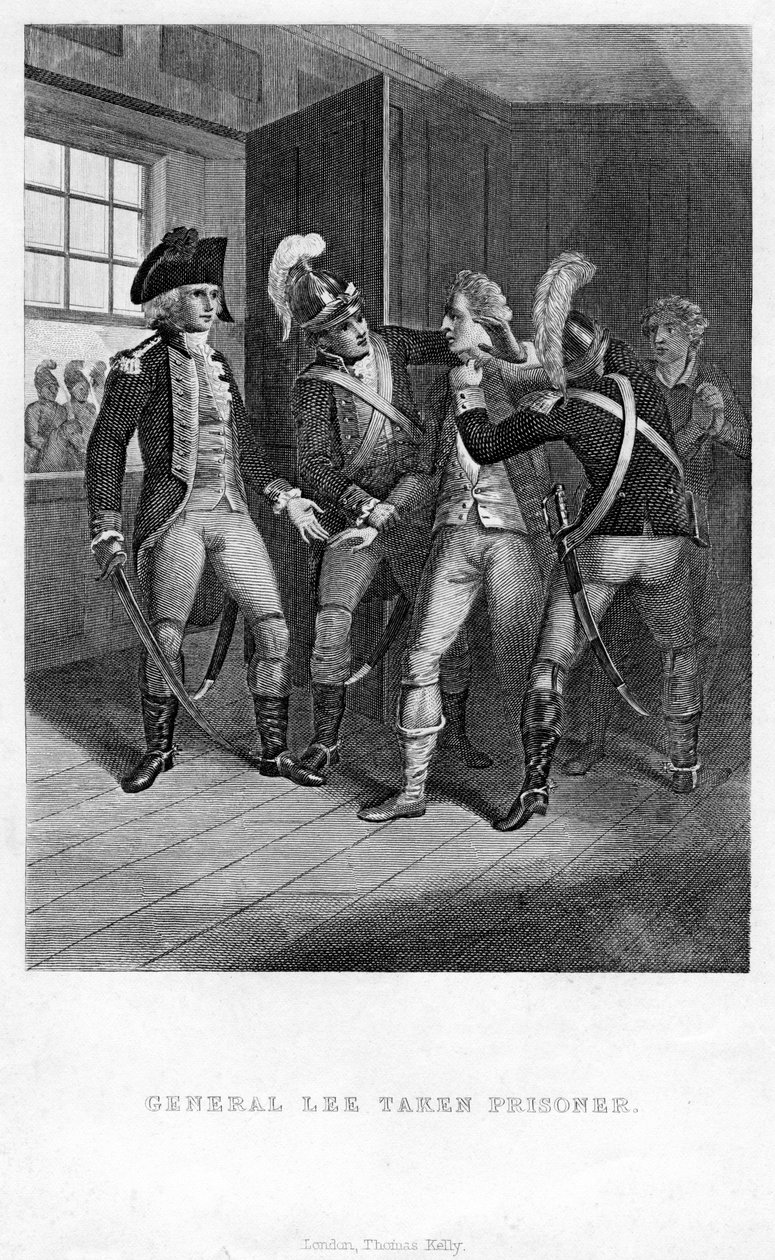 General Lee taget til fange, 1777 1814 af Unbekannt