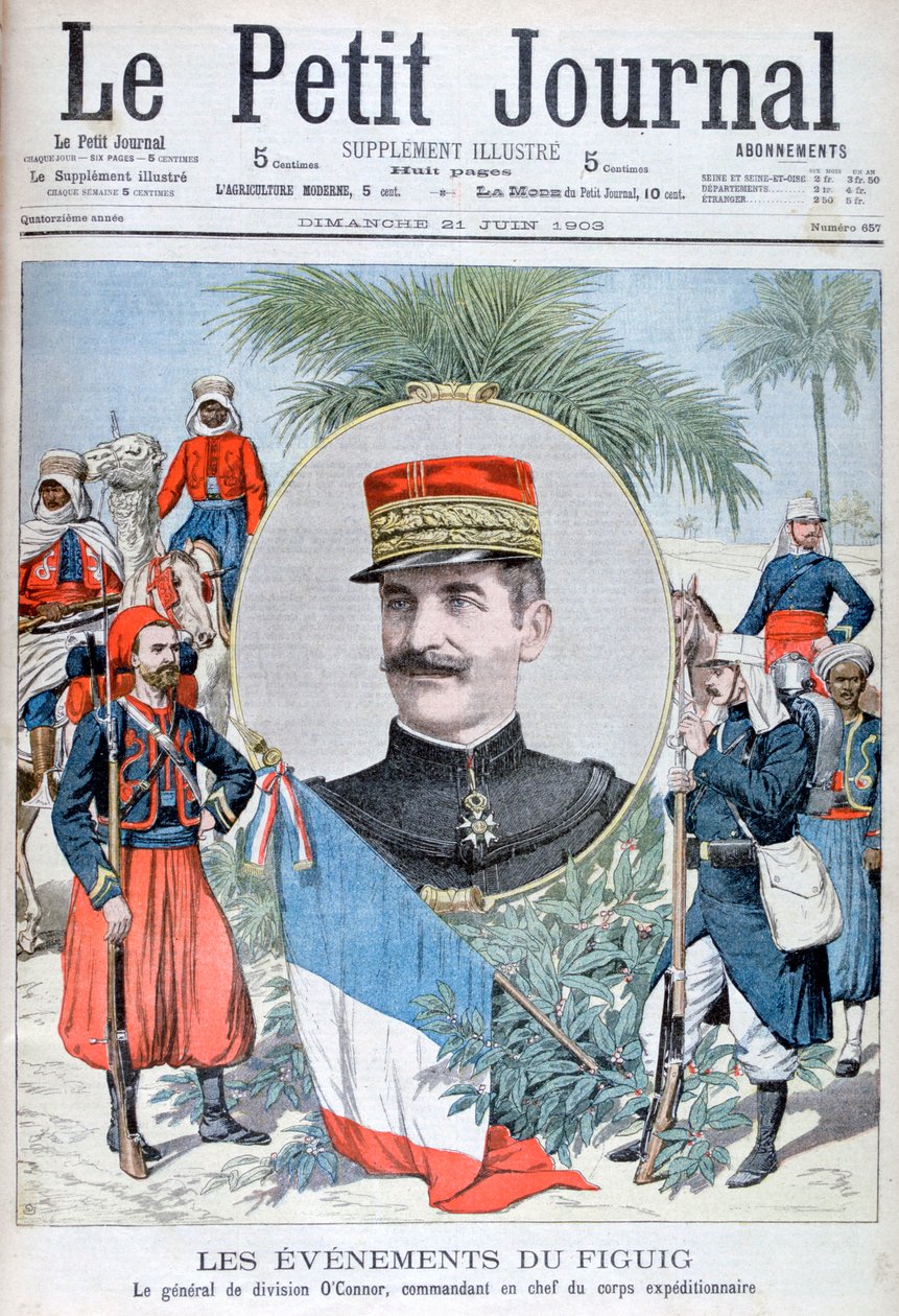 General OConnor, chef for ekspeditionsstyrken til Figuig, Marokko, 1903. af Unbekannt