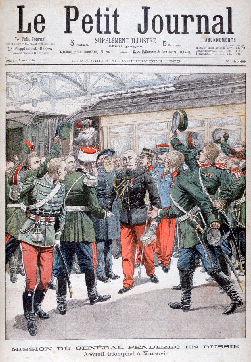 General Pendezecs diplomatiske mission til Rusland, 1903 af Unbekannt
