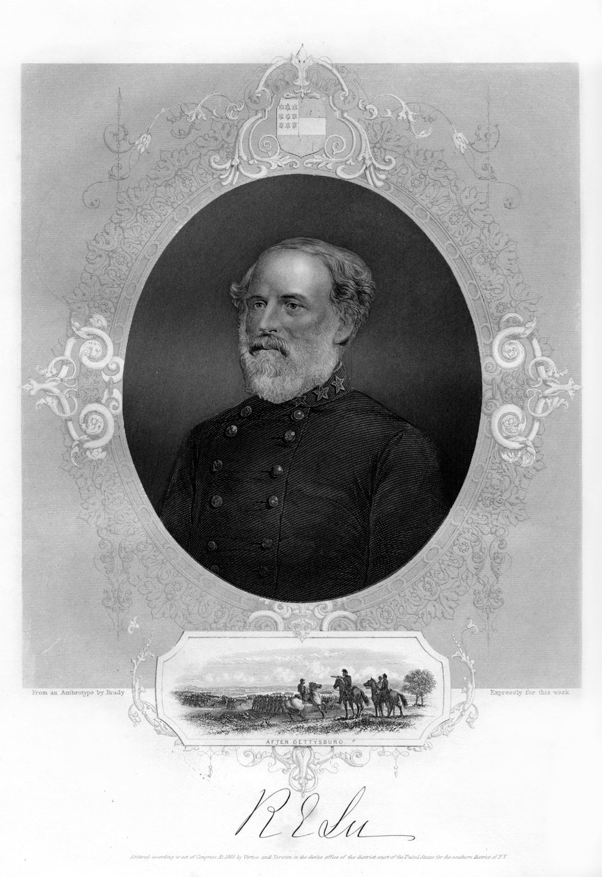 General Robert E Lee, konfødereret general, 1862-1867 af Unbekannt