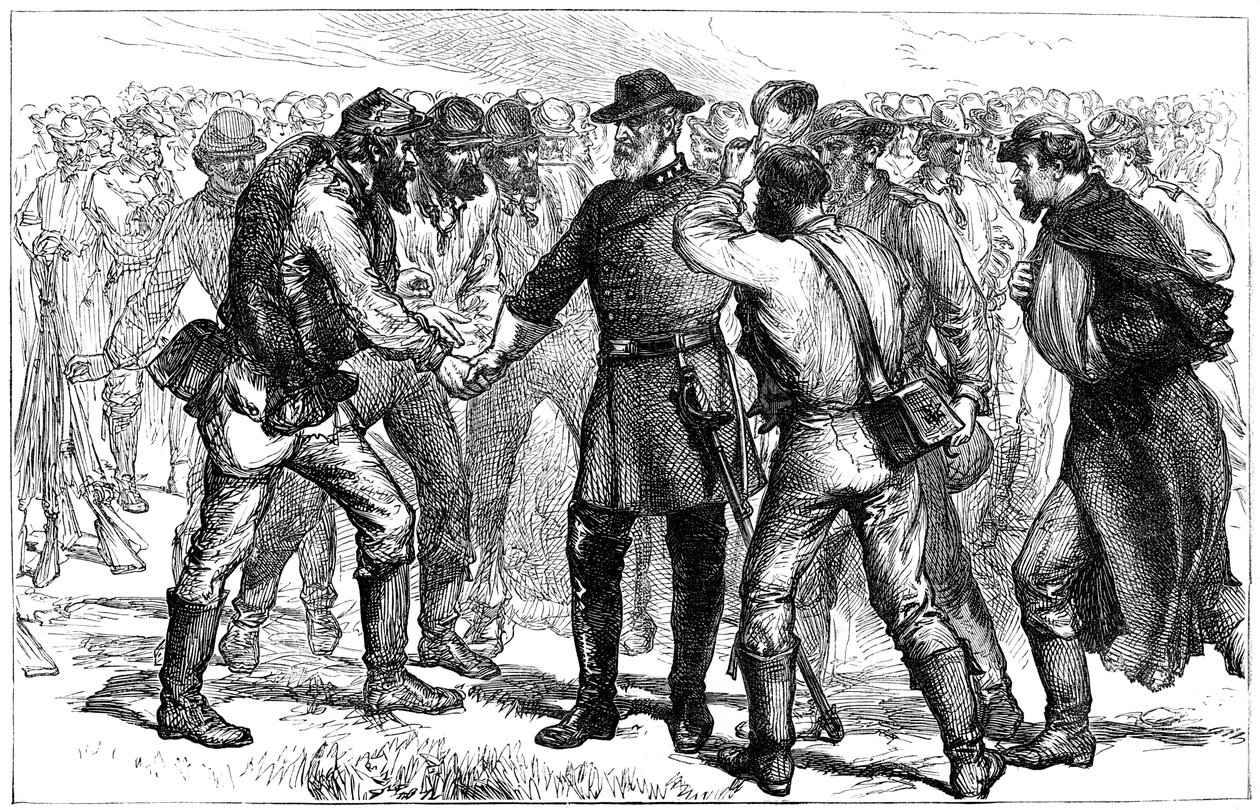 General Robert E Lees farvel til sine soldater, 1865 c1880 af Unbekannt
