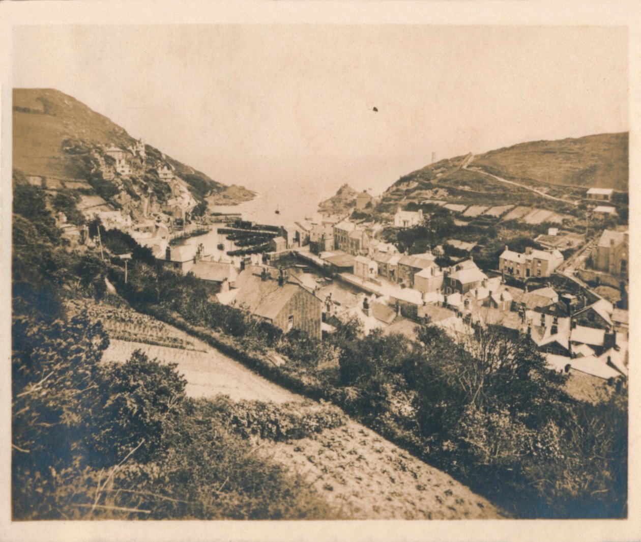 Generelt syn på Polperro, 1927 af Unbekannt