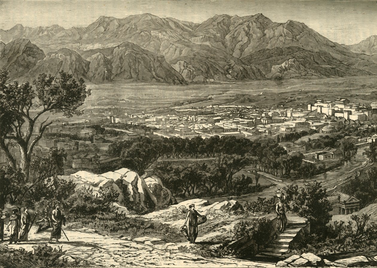 Generelt syn på Sparta, restaureret, 1890. af Unbekannt