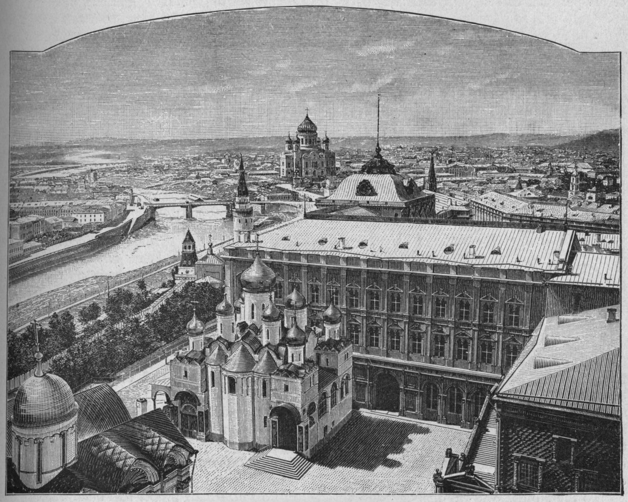 Generelt syn på byen Moskva, 1902 af Unbekannt