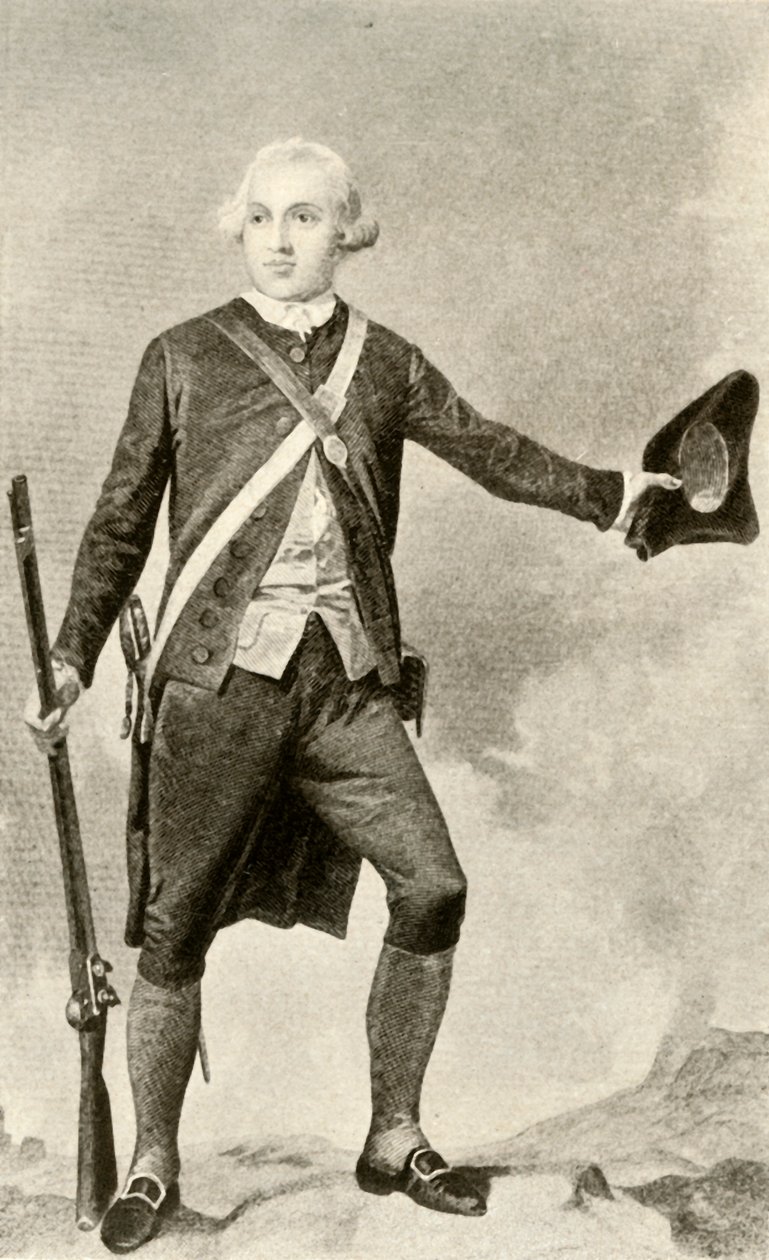 General Warren, i kjole som en minutmand, c1760, 1937. af Unbekannt