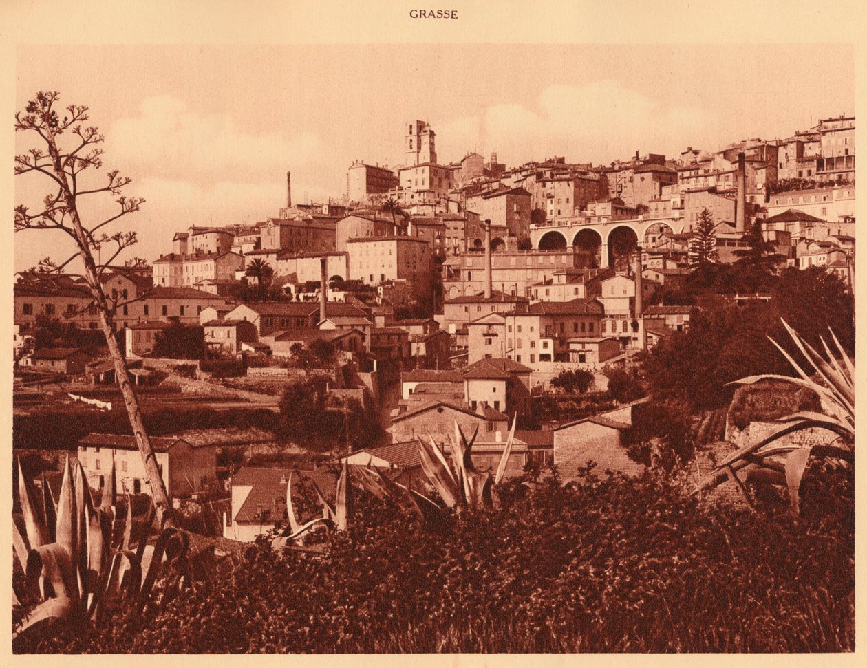 Oversigt over Grasse, 1930. af Unbekannt