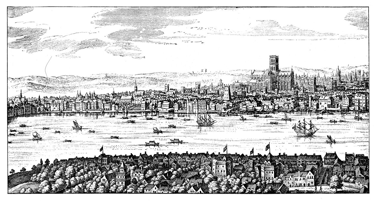 Oversigt over London, 1666, 1909 af Unbekannt
