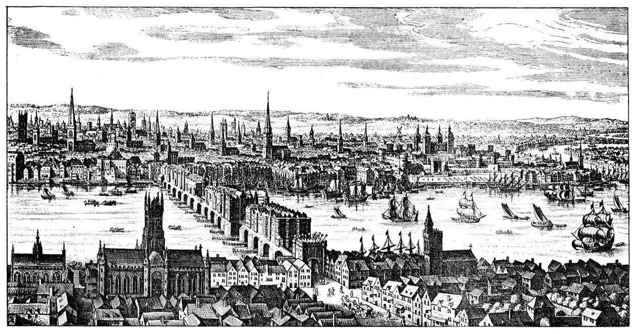 Oversigt over London, 1666, 1909 af Unbekannt