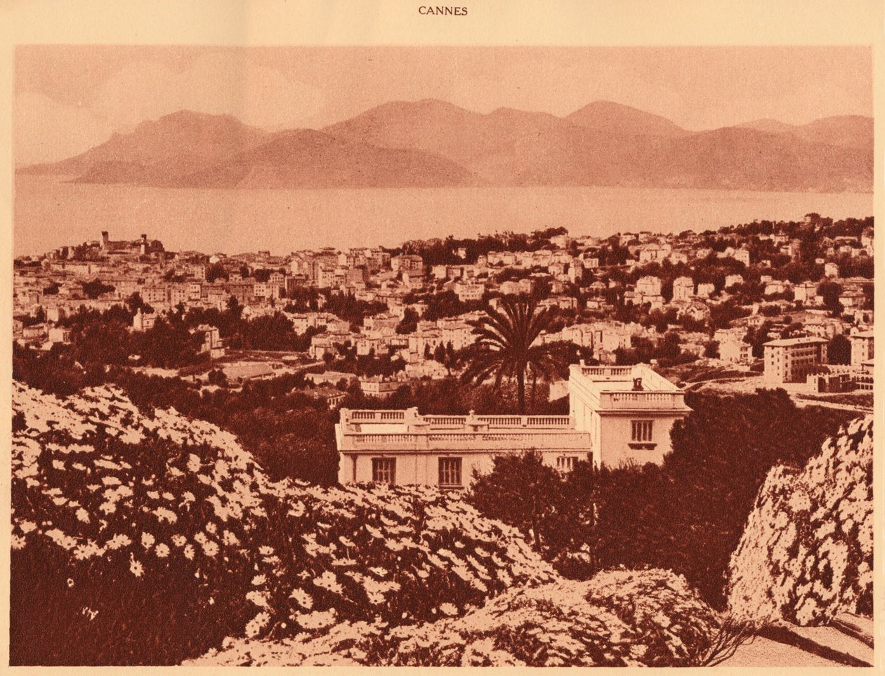 Generelt billede taget fra Pezou, Cannes, 1930. af Unbekannt