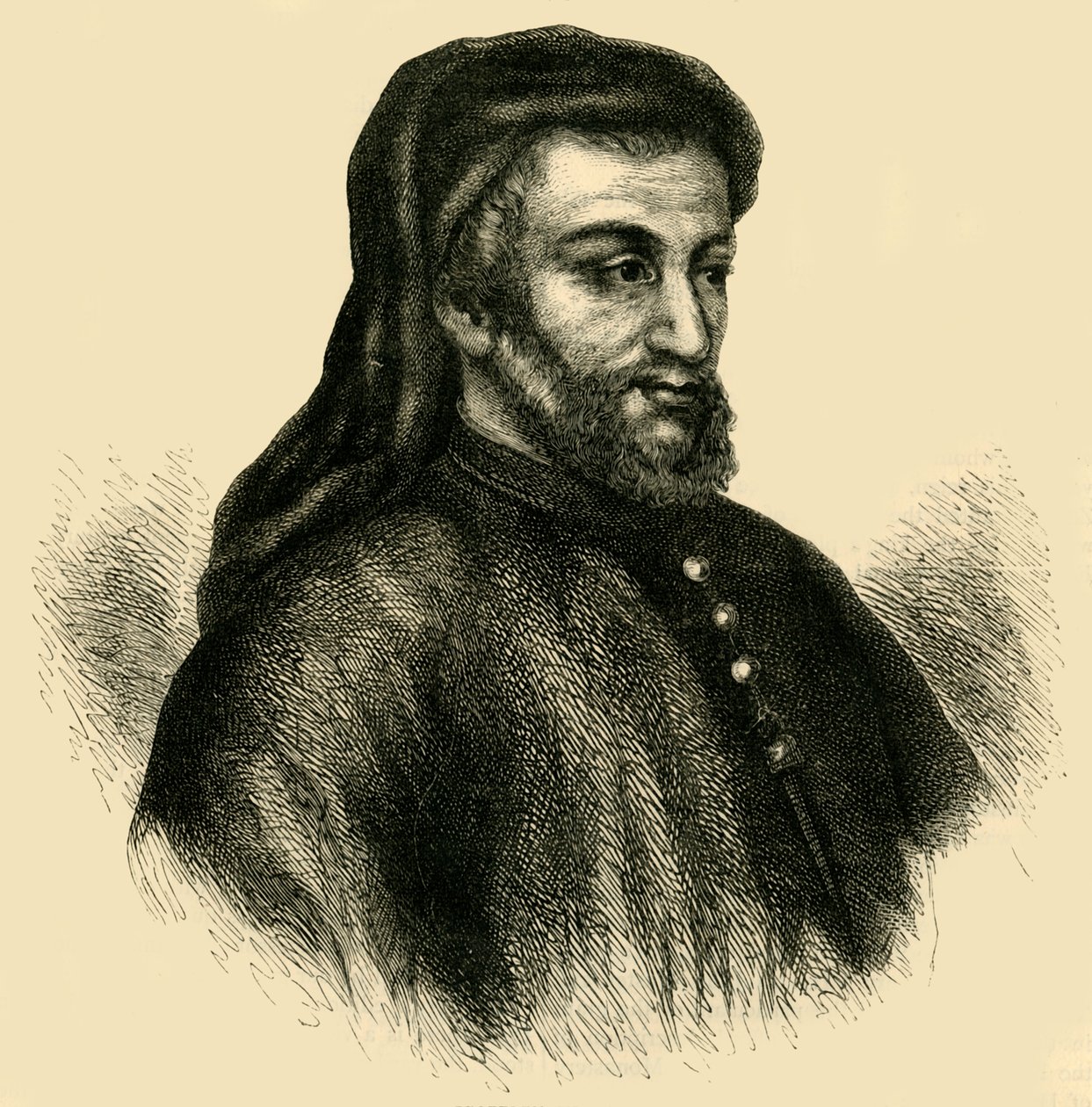 Geoffrey Chaucer, c1878. af Unbekannt