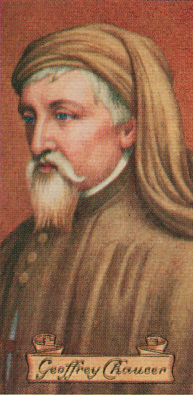 Geoffrey Chaucer, taget fra en række cigaretkort, 1935 af Unbekannt