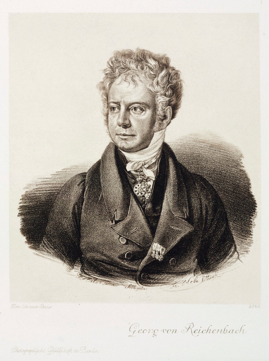 Georg von Reichenbach, tysk ingeniør og instrumentmager, c 1820 af Unbekannt