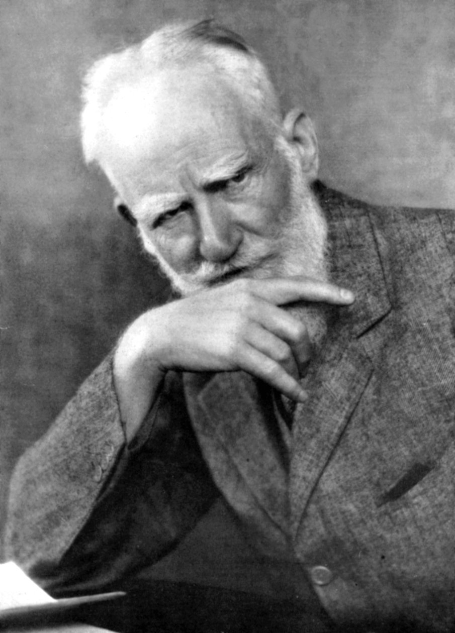 George Bernard Shaw 1856-1950, irsk forfatter, begyndelsen af det 20. århundrede af Unbekannt