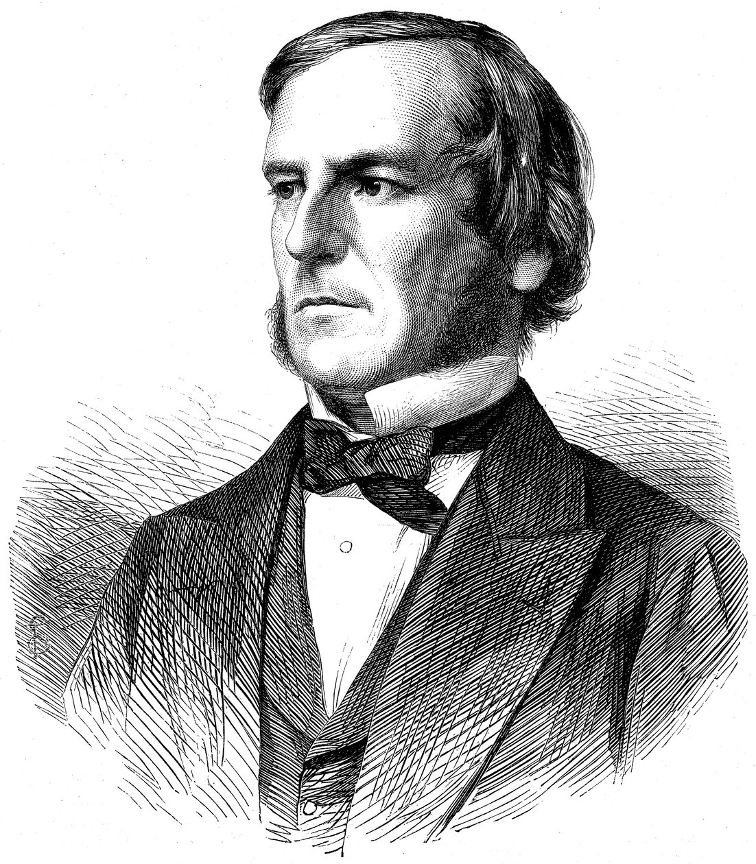 George Boole, engelsk matematiker og logiker, 1865 af Unbekannt