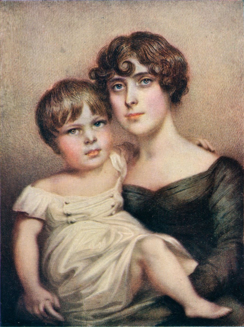 George Dacres Patterson og hans mor, Eleanor Dacres Patterson, 1815. 1911 af Unbekannt