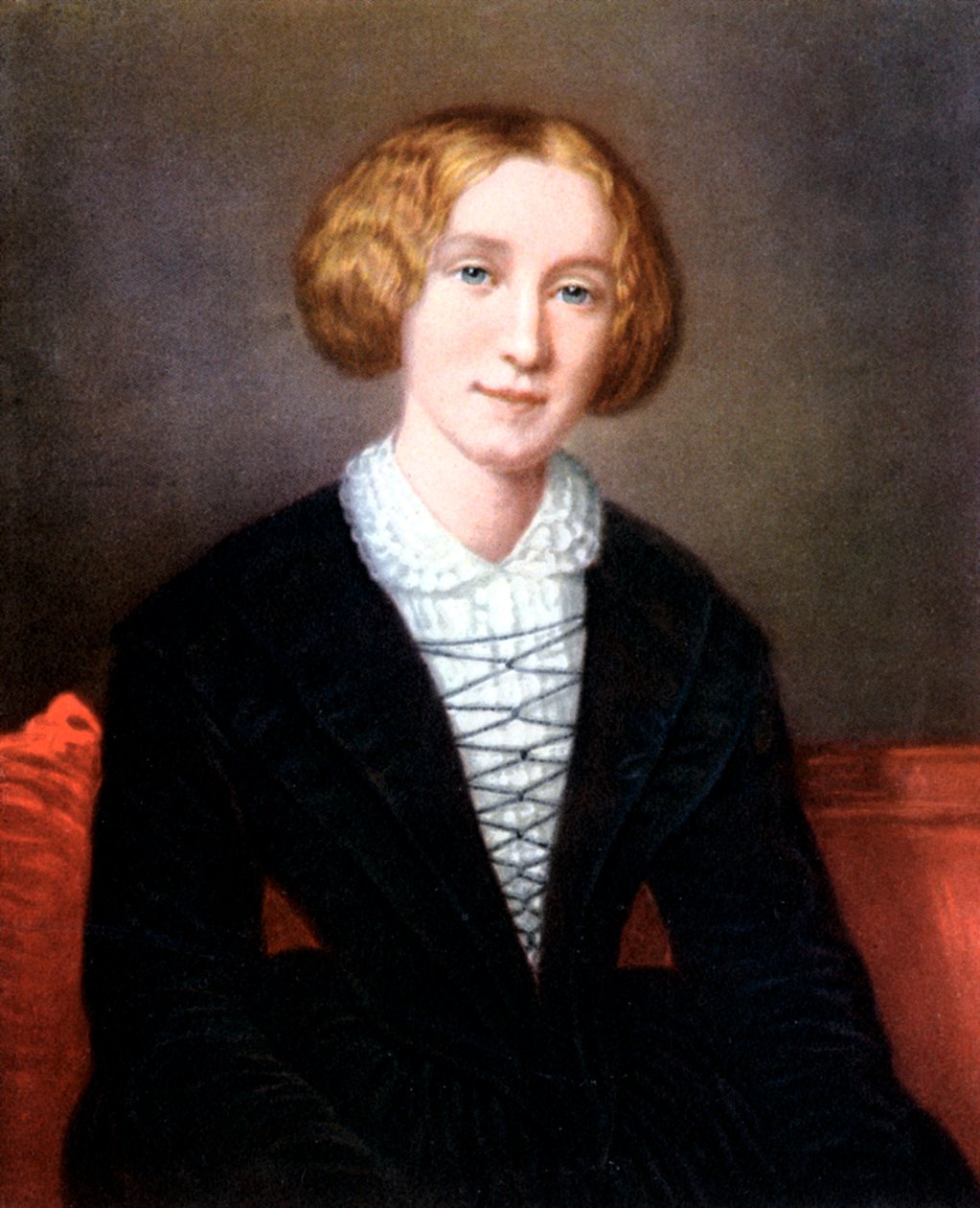 George Eliot som ung kvinde, c1840 af Unbekannt