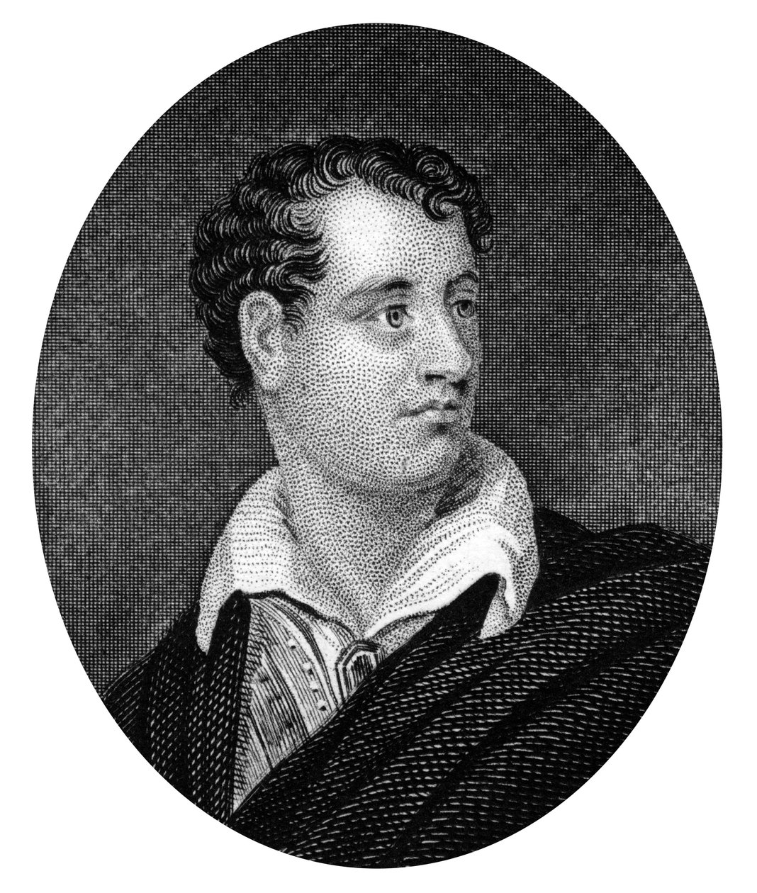 George Gordon Byron, anglo-skotsk digter og førende skikkelse i romantikken, 1877 af Unbekannt